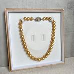 Exclusieve Zuidzee parelketting met certificaat, Ophalen of Verzenden, Nieuw, Wit, Goud