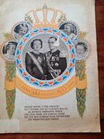 12,5 huwelijk Juliana en Bernhard gedenkalbum 1949, Ophalen of Verzenden, Gebruikt, Kaart, Foto of Prent