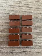 10x lego basis blokjes 1x3 bruin (7), Nieuw, Ophalen of Verzenden, Losse stenen