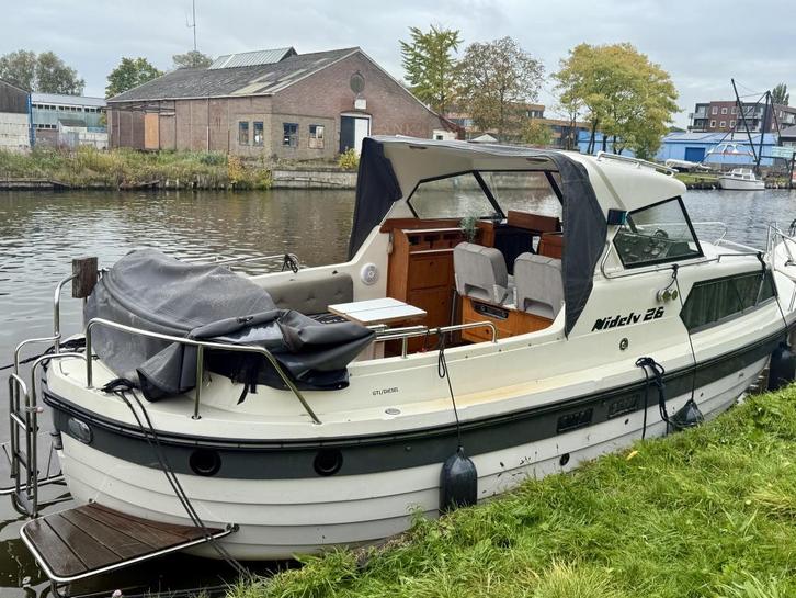 Nidelv 26 AK HT Boegschroef (bj 1985), Watersport en Boten, Motorboten en Motorjachten, Gebruikt, Polyester, 6 tot 9 meter, Overige brandstoffen