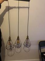Set van 3 Industriële Lampen, Huis en Inrichting, Gebruikt, Ophalen of Verzenden, Minder dan 100 cm, Metaal