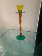 Kandelaar mondgeblazen gekleurd glas, Huis en Inrichting, Woonaccessoires | Kandelaars en Kaarsen, Overige materialen, Overige kleuren