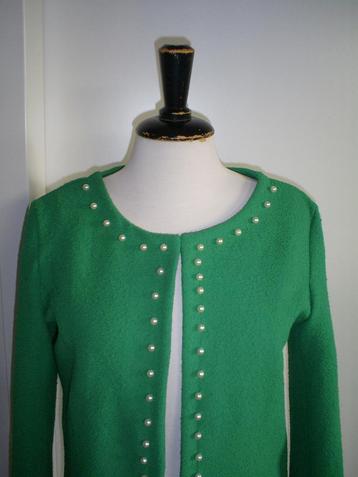 NIEUW __ ITALIAN STYLE vest jasje met pareltjes mt. M beschikbaar voor biedingen