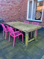 Tuinstoelen Apple Bee Roze, Ophalen, 4 zitplaatsen, Gebruikt, Aluminium