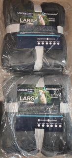 ACTIE! 2x Unique plaid Lars 150X200 Antraciet, Ophalen of Verzenden, Nieuw