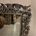 Barok Spiegel – houten lijst Zilver - 120 x 90 cm -TTM Wonen, Antiek en Kunst, Antiek | Spiegels, 50 tot 100 cm, 100 tot 150 cm