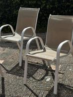 6 stapelbare stoelen, Tuin en Terras, Ophalen, Zo goed als nieuw, Aluminium