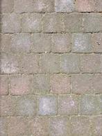 Vierkante betonklinkertjes 10x10cm 3m2 rood/blauw (GRATIS), Ophalen, Gebruikt, Klinkers, Minder dan 5 m²
