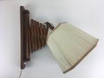 Teakhout Schaarlamp, Ophalen, Gebruikt, Hout, Retro