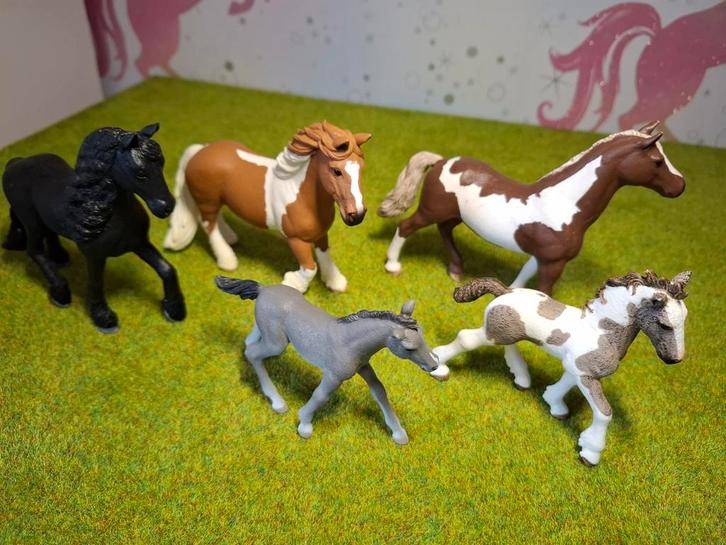 Schleich Paarden + Dekentje met Halster, Kinderen en Baby's, Speelgoed | Overig, Gebruikt, Jongen of Meisje, Ophalen of Verzenden