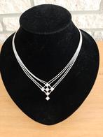 Zilver (925) collier met zirkonia van ESPRIT., Ophalen of Verzenden, Zo goed als nieuw, Zilver, Zilver