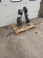 Olympische halterset + standaard / gewichten / 50 mm, Ophalen, Benen, Gebruikt, -
