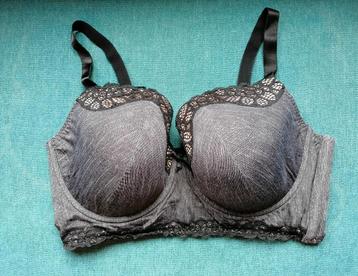 BH Prima donna 85F Twist Celebrity bralette grijs zwart