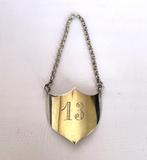 Christofle verzilverd karaf - decanter label, Antiek en Kunst, Ophalen of Verzenden