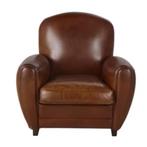 Oxford bruin leren club fauteuil, Huis en Inrichting, Fauteuils, Ophalen, Klassiek, Zo goed als nieuw, 75 tot 100 cm