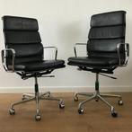 4 Vintage Vitra Herman Miller Eames bureaustoel EA 219 EA219, Bureaustoel, Zwart, Ophalen