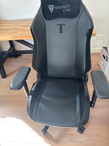 Secret Lab TITAN Evo Gaming Stoel - Zwart Leer beschikbaar voor biedingen
