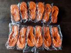 12 paar nieuwe oranje slippers van brain wash ! Maat M & L, Ophalen of Verzenden, Overige maten, Oranje