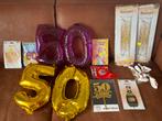 Feestartikelen, feestversiering, feest pakket 50 jaar, Hobby en Vrije tijd, Zo goed als nieuw, Feestartikel, Ophalen, Verjaardag