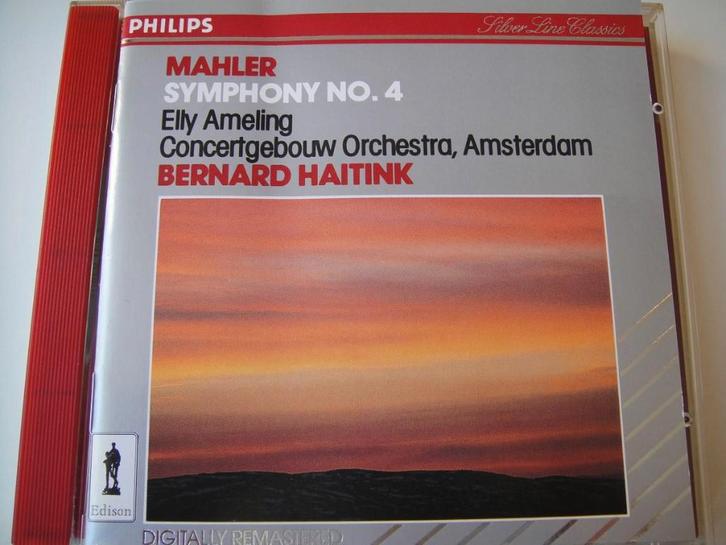 MAHLER Symphony no. 4 CD AMELING HAITINK RCO PHILIPS, Cd's en Dvd's, Cd's | Klassiek, Gebruikt, Orkest of Ballet, Modernisme tot heden