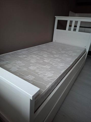 Hemnes bedframe wit met 2 lades IKEA - afbeelding 6