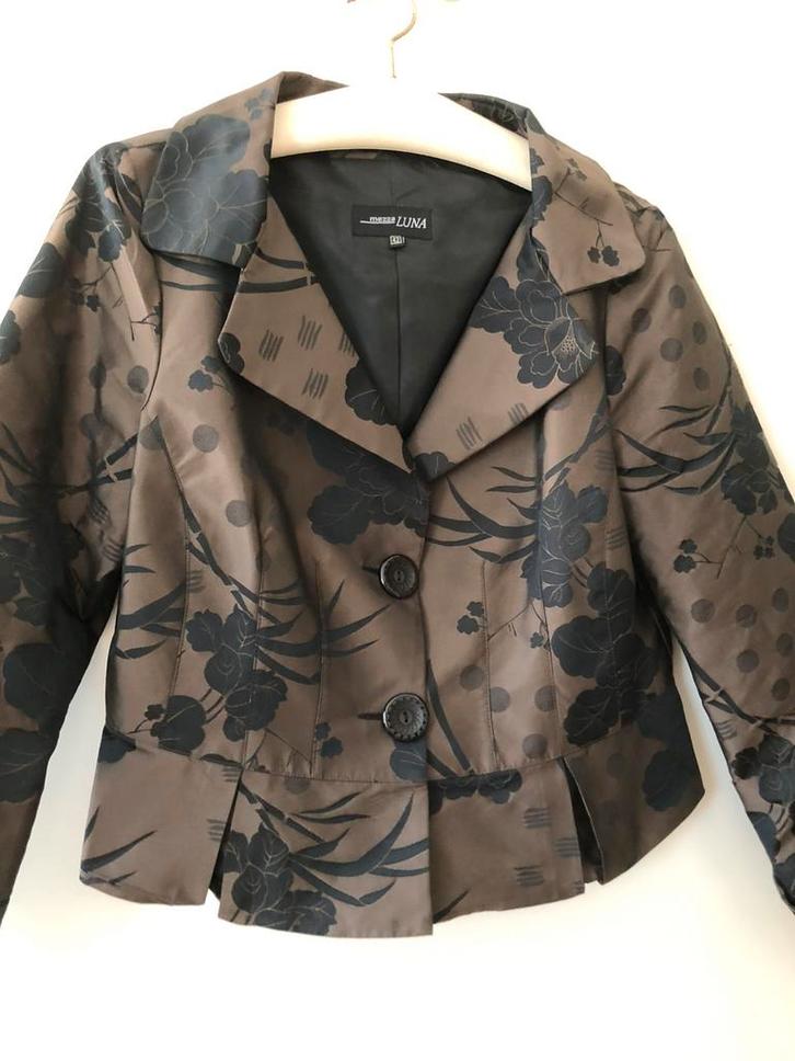 Blouse van Mezza Luna, Kleding | Dames, Blouses en Tunieken, Zo goed als nieuw, Maat 42/44 (L), Bruin, Ophalen of Verzenden