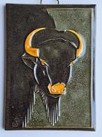Jan Schonk Tegel Bison / Buffalo, Ophalen of Verzenden