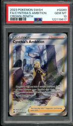 Cynthia's Ambition [FA] PSA 10 - GG60/GG70 - Crown Zenith, Ophalen of Verzenden, Zo goed als nieuw, Losse kaart