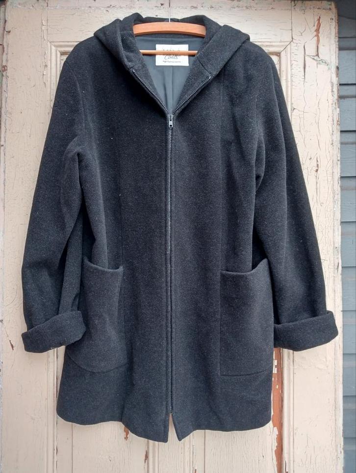 Mooie antraciet wollen damesjas Milo Coats - Maat 42, Kleding | Dames, Jassen | Winter, Maat 42/44 (L), Grijs, Ophalen of Verzenden