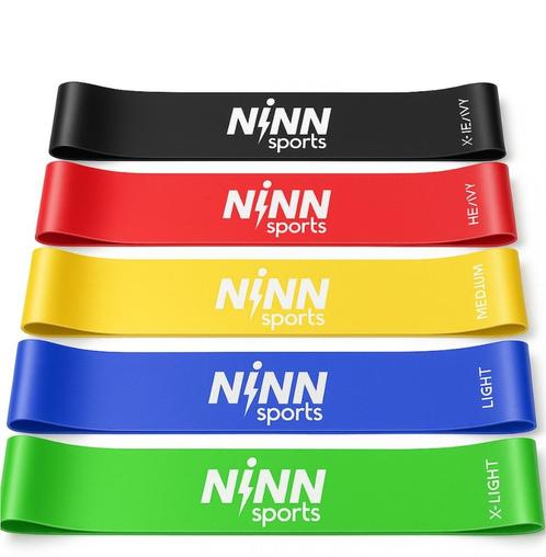 Weerstandsbanden Set (5-delig) – Gratis Verzending, Sport en Fitness, Fitnessmaterialen, Nieuw, Weerstandband, Benen, Verzenden
