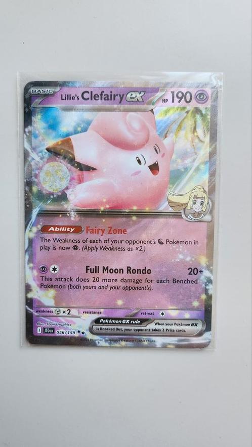 Lillie's Clefairy ex 056 Journey Together NM, Hobby en Vrije tijd, Verzamelkaartspellen | Pokémon, Nieuw, Losse kaart, Foil, Ophalen of Verzenden