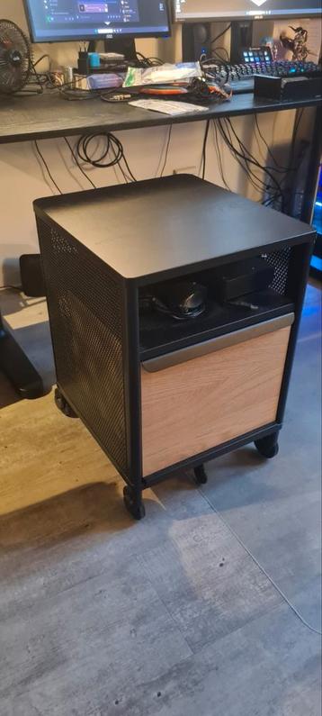 Black/ zwart IKEA Bekant bureaus + ikea Bekant Storage unit - afbeelding 15