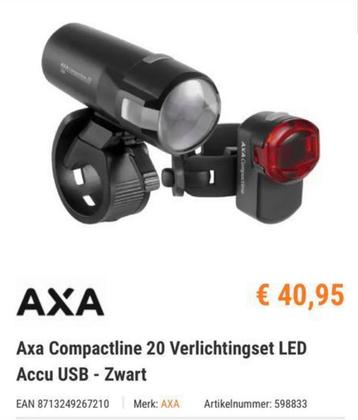AXA LED fietsverlichting oplaadbaar  beschikbaar voor biedingen