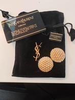YSL Yves Saint Laurent oorbellen oorclips met certificaat, Ophalen of Verzenden, Zo goed als nieuw, Goud, Overige materialen