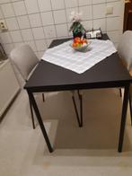 keukentafel en stoelen, Huis en Inrichting, Ophalen, Twee, Metaal, Zo goed als nieuw