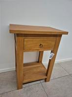 Teak Bijzettafel Walnut Look - 40x60x78cm, Ophalen of Verzenden