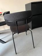 Kas 20 eetkamer tafel met spinpoot + 6 eetkamerstoelen met, Huis en Inrichting, Stoelen, Ophalen, Gebruikt, Metaal, Zwart