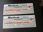 2 Vintage stickers Martinair Holland. Boeing 767-300, Ophalen of Verzenden, Nieuw, Bedrijf of Vereniging