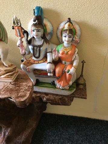 Shiva Parvati Beeld - Hindoe Goden beschikbaar voor biedingen