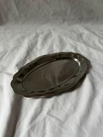 Vintage Franse RVS inox ovale serveerschaal 20x12cm, Ophalen, Overige materialen, Overige stijlen, Schaal of Schalen