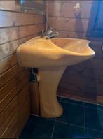 vintage wastafel lavabo Luigi Colani curry geel 70er, Ophalen, Huis en Inrichting