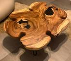 Unieke salontafel van Suar hout met black-out epoxy – nieuw, Ophalen, 50 tot 100 cm, Nieuw, 50 tot 100 cm
