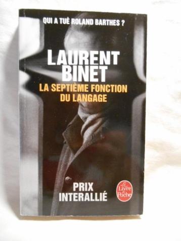Laurent BINET - La septième fonction du langage beschikbaar voor biedingen