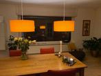 Hanglampen, 2 stuks, oranje / retro, Ophalen, Gebruikt, 50 tot 75 cm, Stof