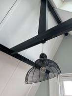 Hanglamp rattan zwart, Huis en Inrichting, Lampen | Hanglampen, Ophalen, Zo goed als nieuw, Minder dan 50 cm