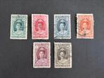 Nederlands Indie 1923 25jr reg.jub Kon Wil NVPH nr 160-165gs, Postzegels en Munten, Postzegels | Nederlands-Indië en Nieuw-Guinea