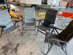 4 Bardani Tuinstoelen - Zo goed als nieuw!, Caravans en Kamperen, Ophalen of Verzenden, Zo goed als nieuw, Campingstoel