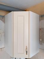 Hoekkast 60 cm 90cm hoog en 2x Bovenkast B= 30 cm, Ophalen, Gebruikt, Beige, 50 tot 100 cm