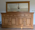 Massief eiken dressoir met losse spiegel – Dewi CBM131, Huis en Inrichting, Ophalen, Gebruikt, Met deur(en), Eikenhout