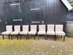7 Taupe Eetkamerstoelen - Beschadigd, Gratis Afhalen, Huis en Inrichting, Stoelen, Ophalen